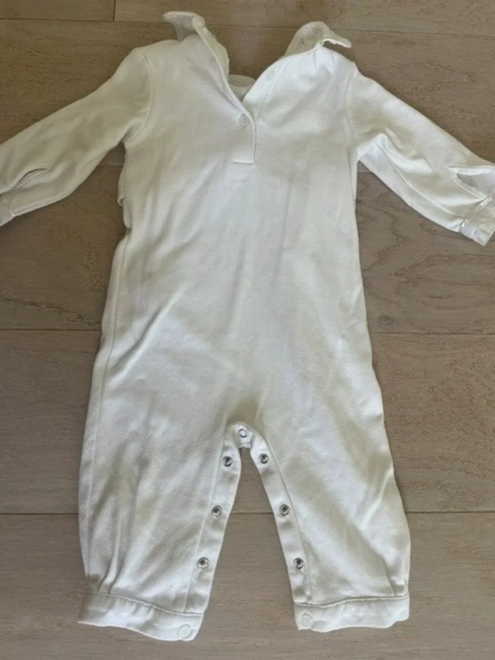 Prince Baby White Christening/Baptism Romper